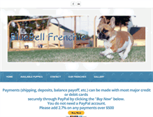 Tablet Screenshot of bluebellfrenchie.com